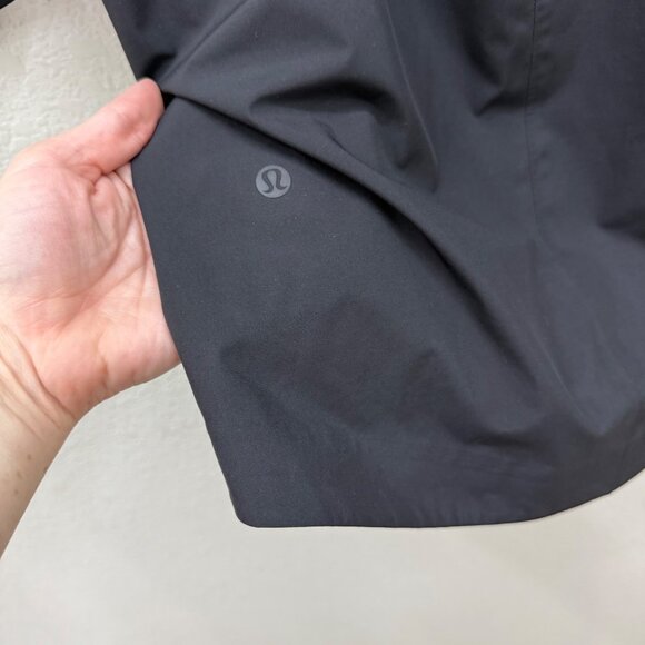Lululemon Rain Rebel Black Full Zip Hooded Jacket Coat W4BDFS Womens size 2 - Picture 9 of 12